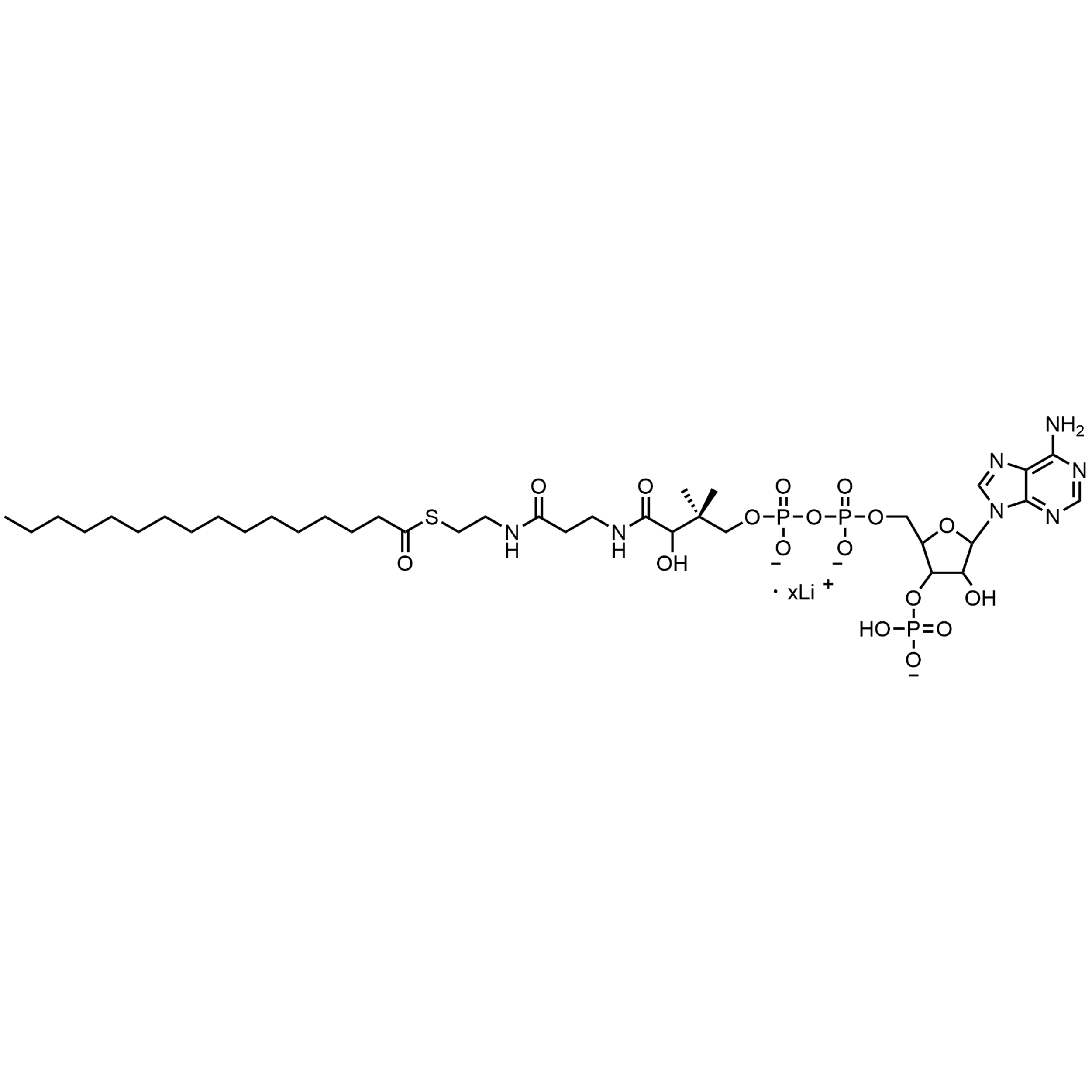 Palmitoyl Coenzyme A, Lithium salt