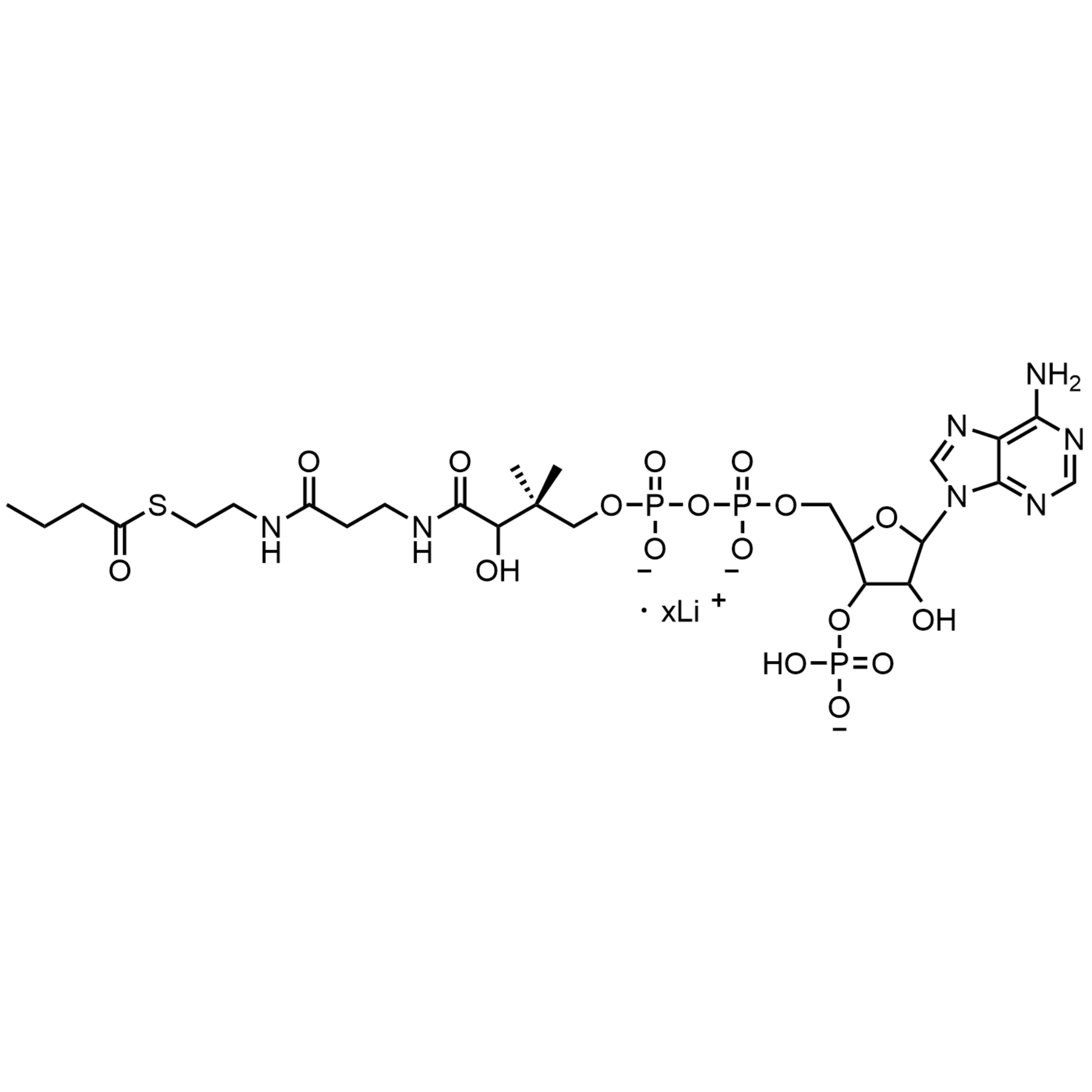 Butyryl Coenzyme A, Lithium Salt
