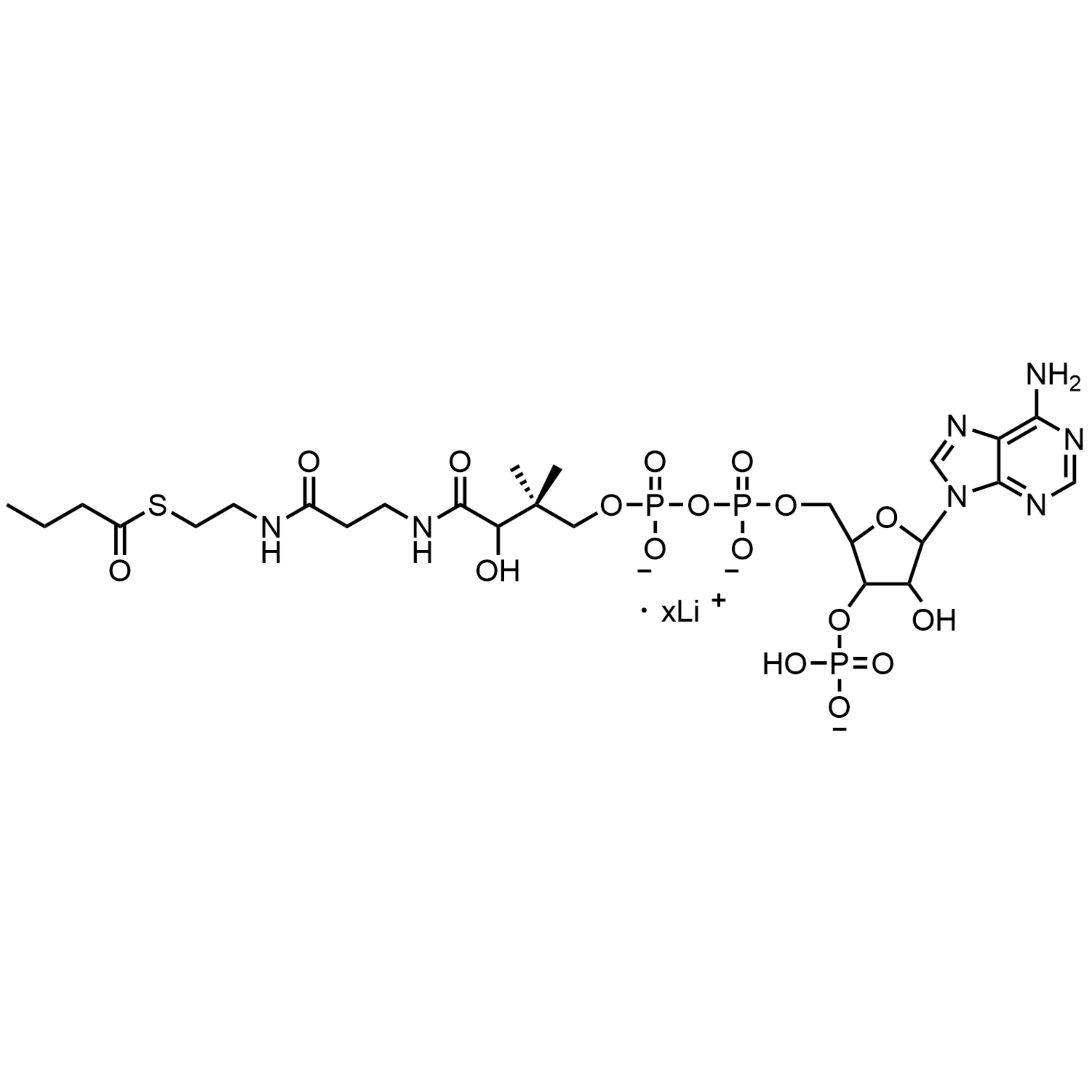 Butyryl Coenzyme A, Lithium Salt