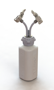 EZBio® Rigid Reservoir, PP, 1L HD Bottle, 53B VersaCap® with 2x Mini TC and  1x 3/8"HB, Non-Sterile