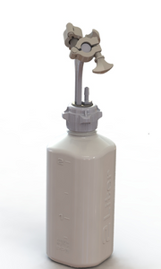 EZBio® Rigid Reservoir, PP, 2L HD Bottle, 53B VersaCap® with 2x Mini TC and 1x 3/8"HB, Non-Sterile