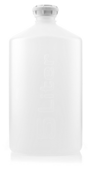 EZBio®pure S Bottle, 5L, GL45 VersaCap, Individually Double Bagged, Sterile