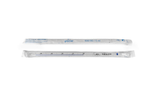 PIPETTE, 5 ML, GRADUATED 1/10 ML, STERILE,  - Serological Pipettes - Greiner Bio-One