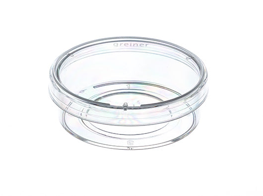 CELLVIEW CELL CULTURE DISH, PS, 35/10 MM,  - Cellview Dish With Glass Bottom - Greiner Bio-One