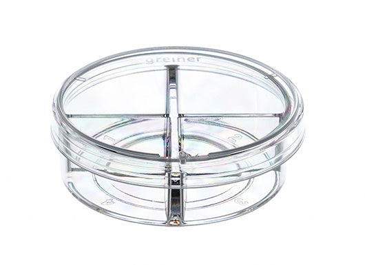 CELLVIEW CELL CULTURE DISH, PS, 35/10 MM,  - Cellview Dish With Glass Bottom - Greiner Bio-One