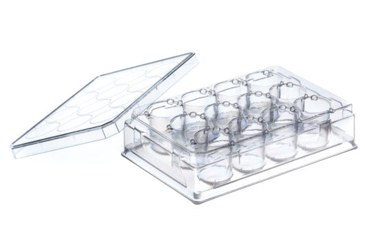 THINCERT PLATE, 12 WELL, PS, LID, STERILE,  - Thincert Plate - Greiner Bio-One