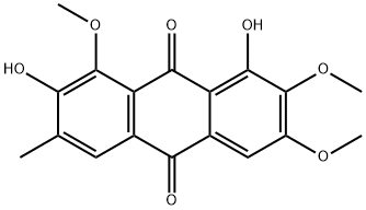 1,7-Dihydroxy-2,3,8-trimethoxy-6-methylanthracene-9,10-dione；Obtusin
