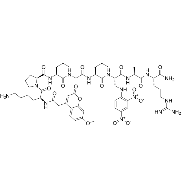Mca-Lys-Pro-Leu-Gly-Leu-Dap(Dnp)-Ala-Arg-NH2