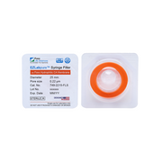 EZlabpure™ Hydrophilic Cellulose Acetate (CA) Syringe Filters, 0.22 µm Sterilizing Membrane, 25 mm, Sterile, 100/PK