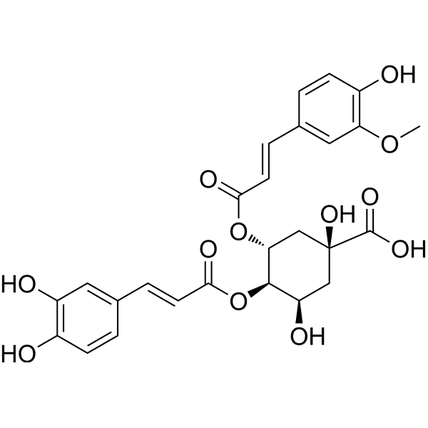 3-Feruloyl-4-caffeoylquinic acid