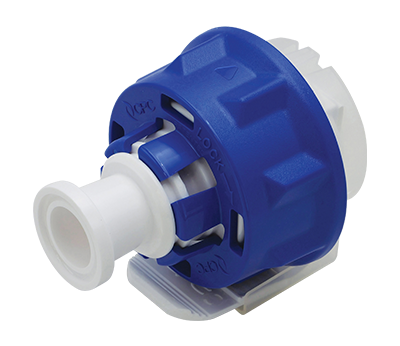 3/4” Sanitary Class VI Polycarbonate AseptiQuik Insert - High Temperature, AQC44012HT