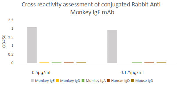 HRP-conjugated Rabbit anti-Monkey IgE (Fc) mAb