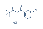 Amfebutamone (Bupropion) HCl chemical structure