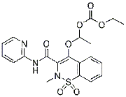 Ampiroxicam chemical structure