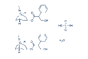 Atropine sulfate monohydrate chemical structure