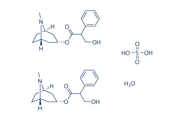 Atropine sulfate monohydrate chemical structure
