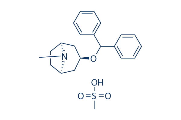 Benztropine mesylate chemical structure