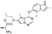 Brivanib Alaninate (BMS-582664) chemical structure