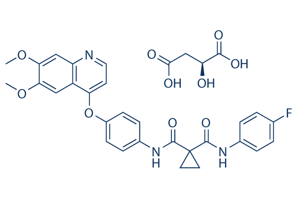 Cabozantinib malate chemical structure