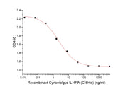 Recombinant Cynomolgus IL-4RA (C-6His)