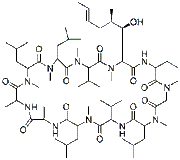 Cyclosporine chemical structure