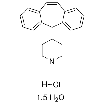 Cyproheptadine hydrochloride sesquihydrate