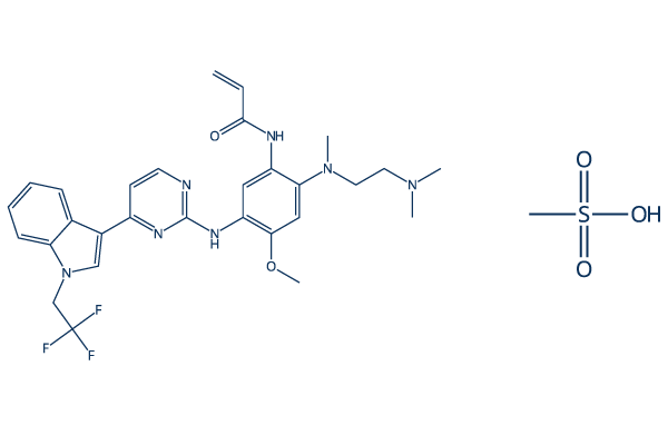 Befotertinib mesylate chemical structure