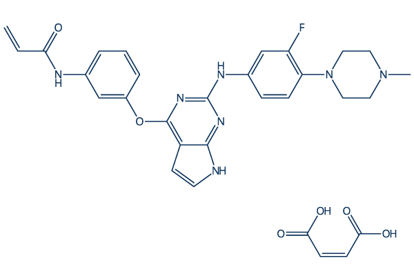 Avitinib maleate chemical structure