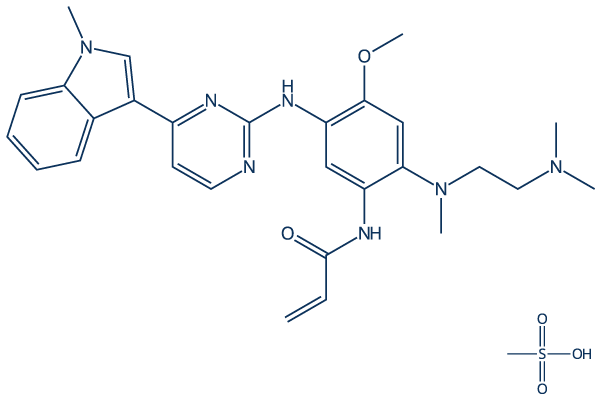 Osimertinib dimesylate chemical structure