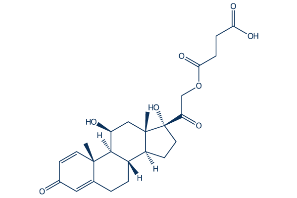 prednisolone hemisuccinate chemical structure