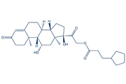 Hydrocortisone cypionate chemical structure