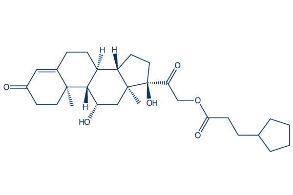 Hydrocortisone cypionate chemical structure