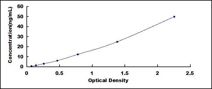 Typical Standard Curve for HSD11b2 ELISA (Sandwich)