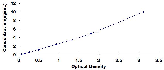 Typical Standard Curve for ADAM10 ELISA (Sandwich)