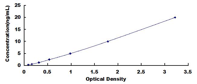 Typical Standard Curve for ADCY9 ELISA (Sandwich)