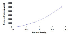Typical Standard Curve for AGGF1 ELISA (Sandwich)