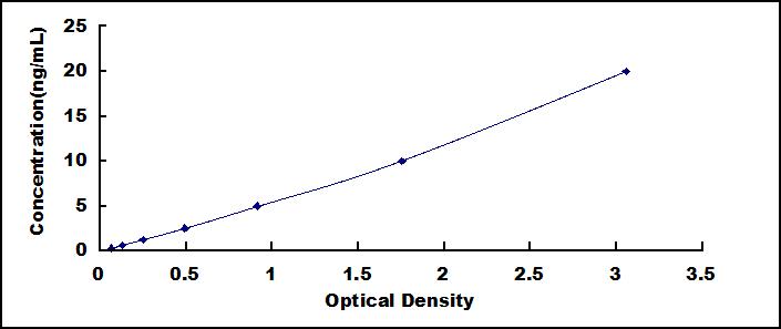 Typical Standard Curve for CASP1 ELISA (Sandwich)