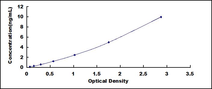 Typical Standard Curve for CHL1 ELISA (Sandwich)