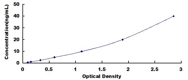Typical Standard Curve for CYP27B1 ELISA (Sandwich)