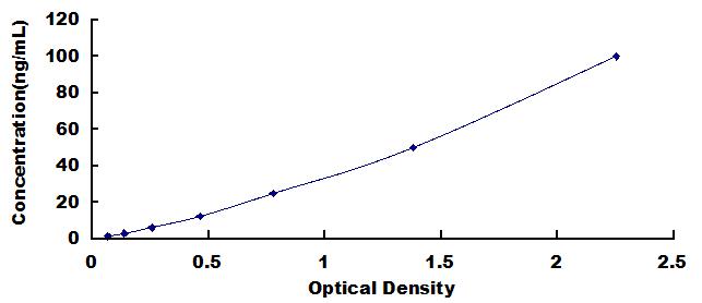 Typical Standard Curve for CYP3A4 ELISA (Sandwich)