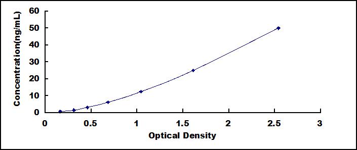 Typical Standard Curve for CYGB ELISA (Sandwich)