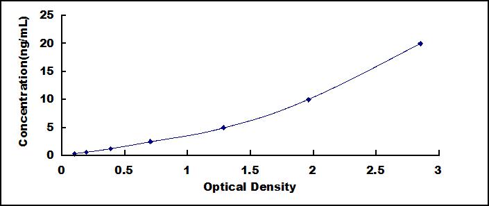 Typical Standard Curve for DLG4 ELISA (Sandwich)