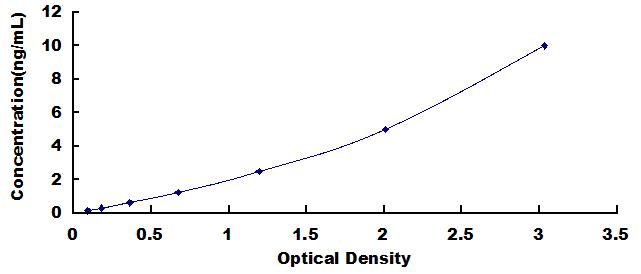 Typical Standard Curve for DBN1 ELISA (Sandwich)