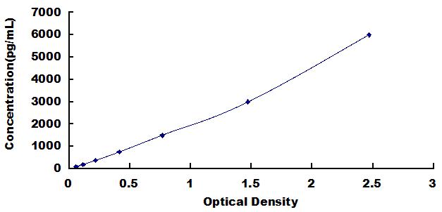 Typical Standard Curve for ENPP2 ELISA (Sandwich)