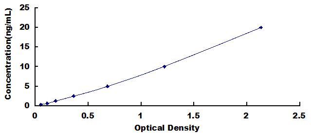 Typical Standard Curve for ENO1 ELISA (Sandwich)