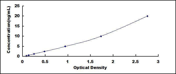 Typical Standard Curve for IDO ELISA (Sandwich)
