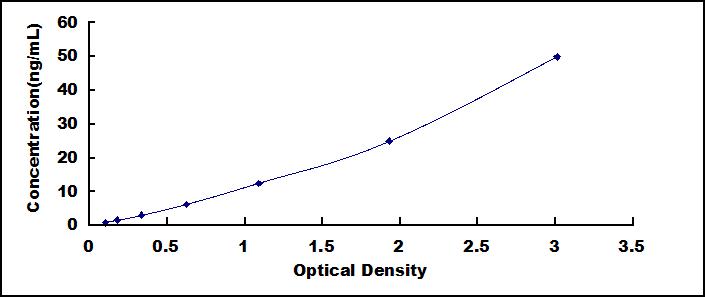 Typical Standard Curve for MMP13 ELISA (Sandwich)