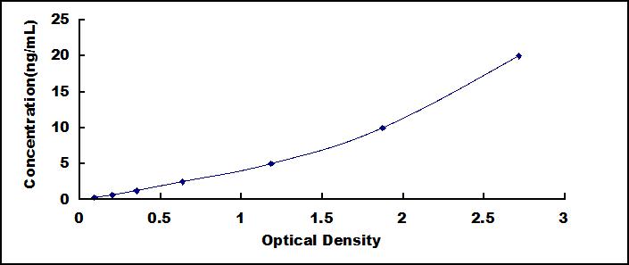 Typical Standard Curve for RAD51 ELISA (Sandwich)