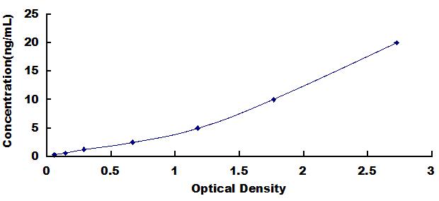 Typical Standard Curve for SYK ELISA (Sandwich)