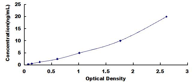 Typical Standard Curve for SDC4 ELISA (Sandwich)